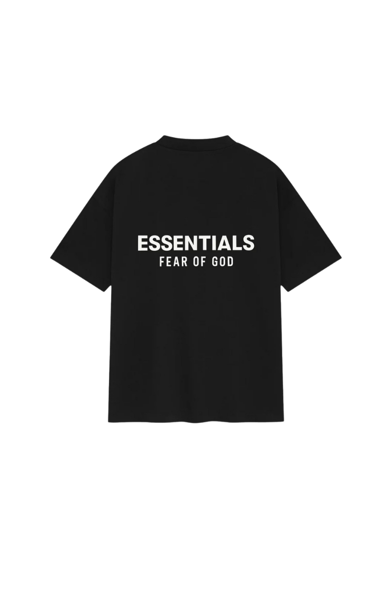 Fear Of God Essentials SS25 Classic Fit Tee JET BLACK [125AS254190F]