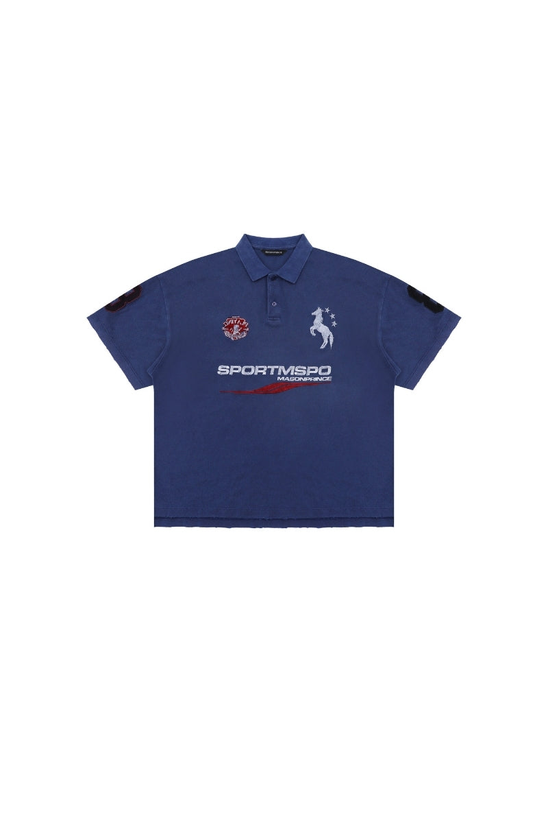 MASONPRINCE Warhorse Vintage Composite Craft Polo‑Shirt