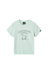 DangerousPeople DSP Pony Series Color‑Block Skateboard Pony Tee