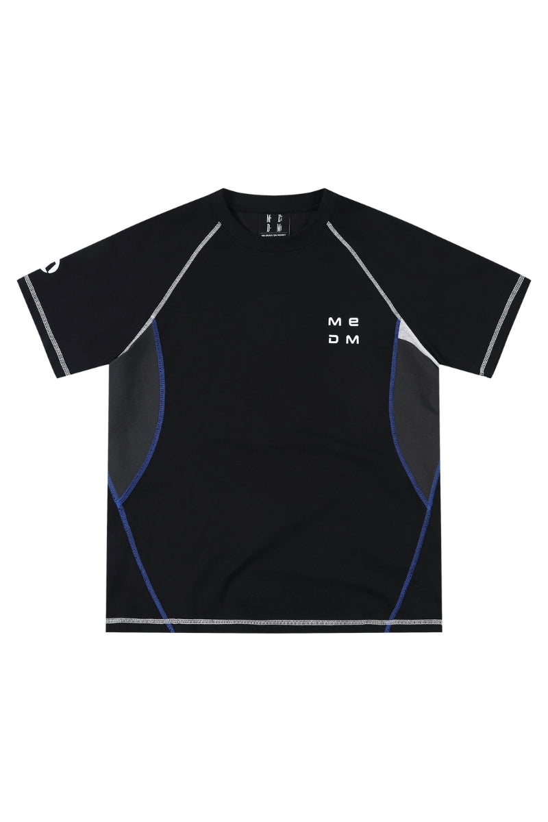 MEDM Gradient Wave Letter Print Tee