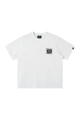 DangerousPeople DSP Mini‑D Vinyl Record Crew Neck Cotton Loose Casual T‑Shirt