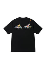 AFGK | Floral Embroidered Heavyweight Tee, American Casual Unisex T-Shirt