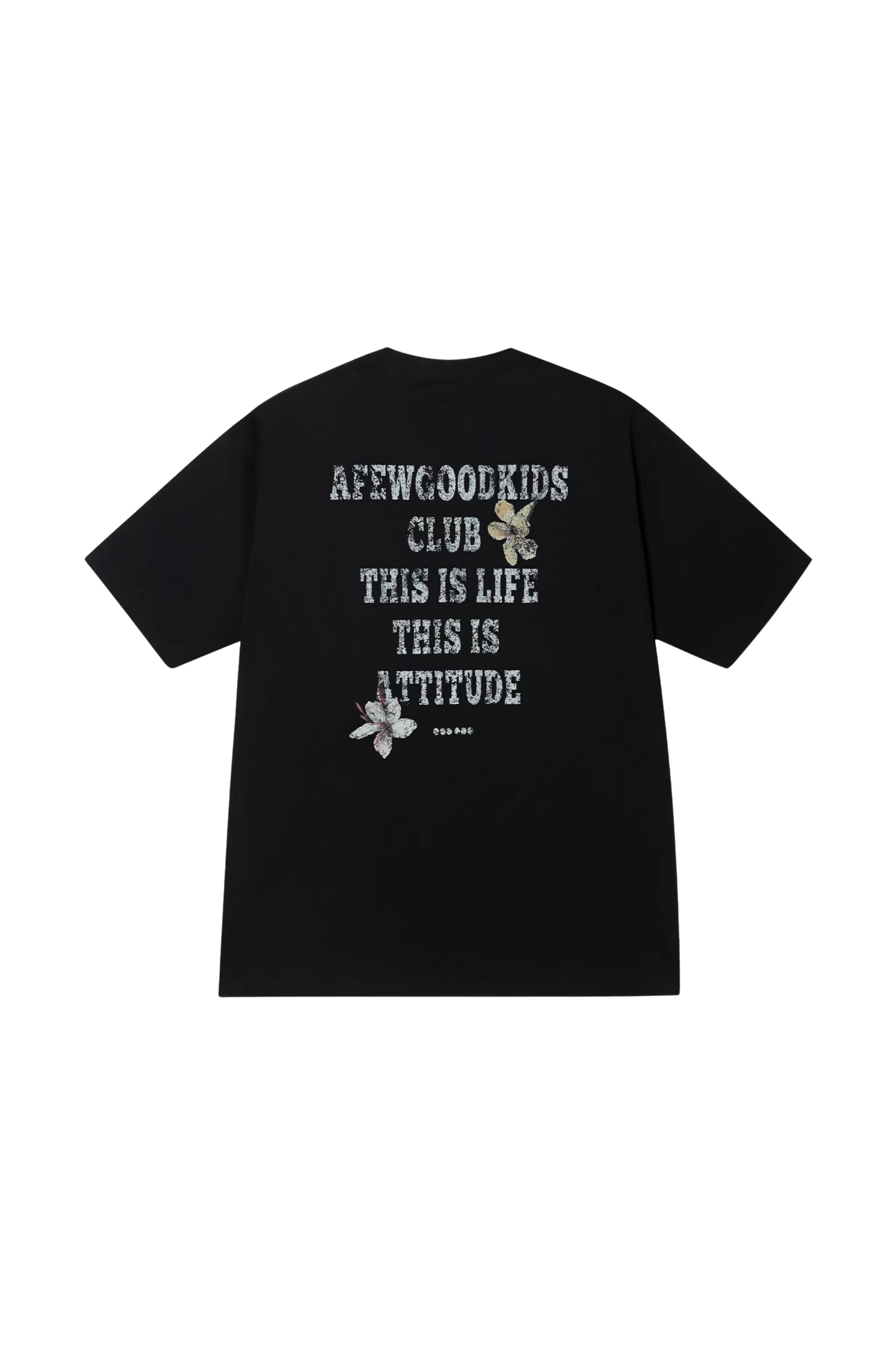 AFGK SS25 Broken Font Floral Tee