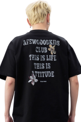 AFGK SS25 Broken Font Floral Tee