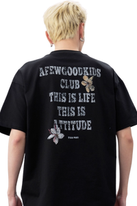 AFGK SS25 Broken Font Floral Tee