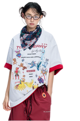 BJHG x Tom & Jerry Sticker Spinner Tee