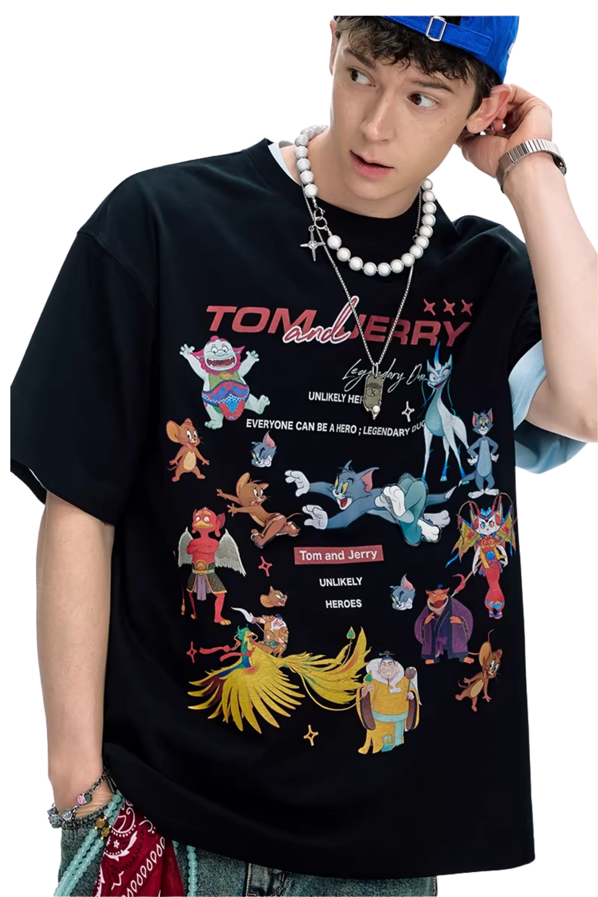 BJHG x Tom & Jerry Sticker Spinner Tee