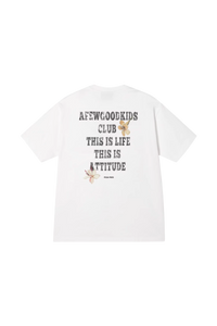 AFGK SS25 Broken Font Floral Tee