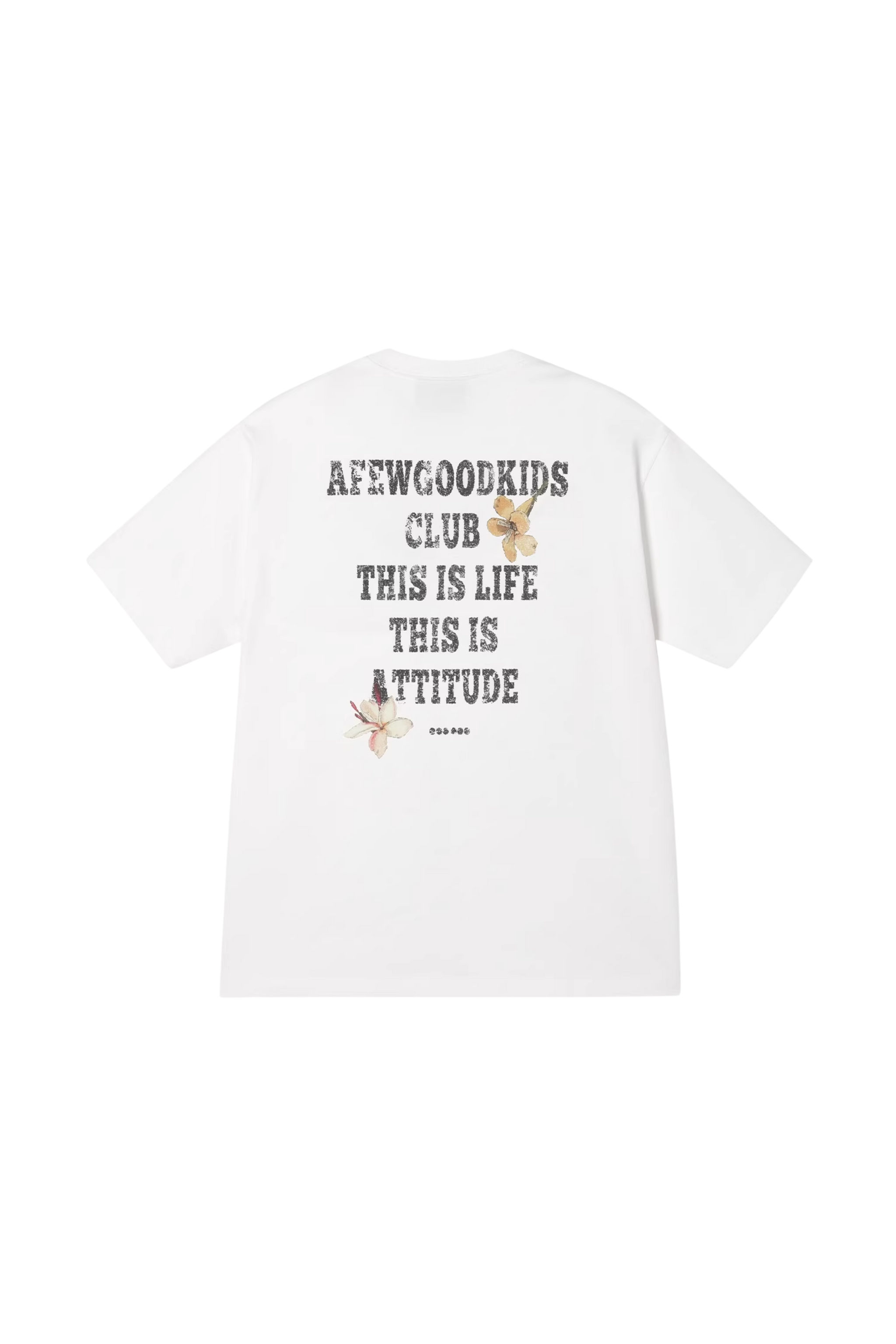 AFGK SS25 Broken Font Floral Tee
