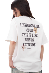 AFGK SS25 Broken Font Floral Tee