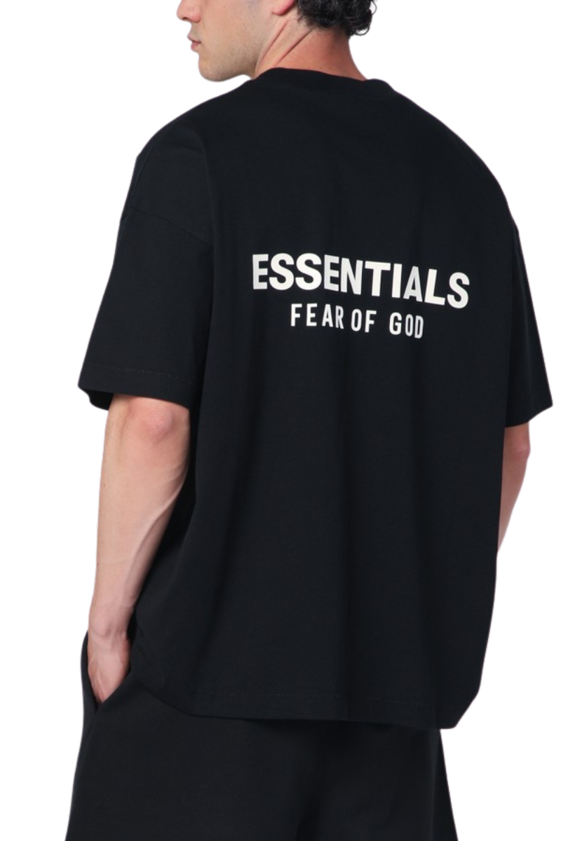 Fear Of God Essentials SS25 Classic Fit Tee JET BLACK [125AS254190F]