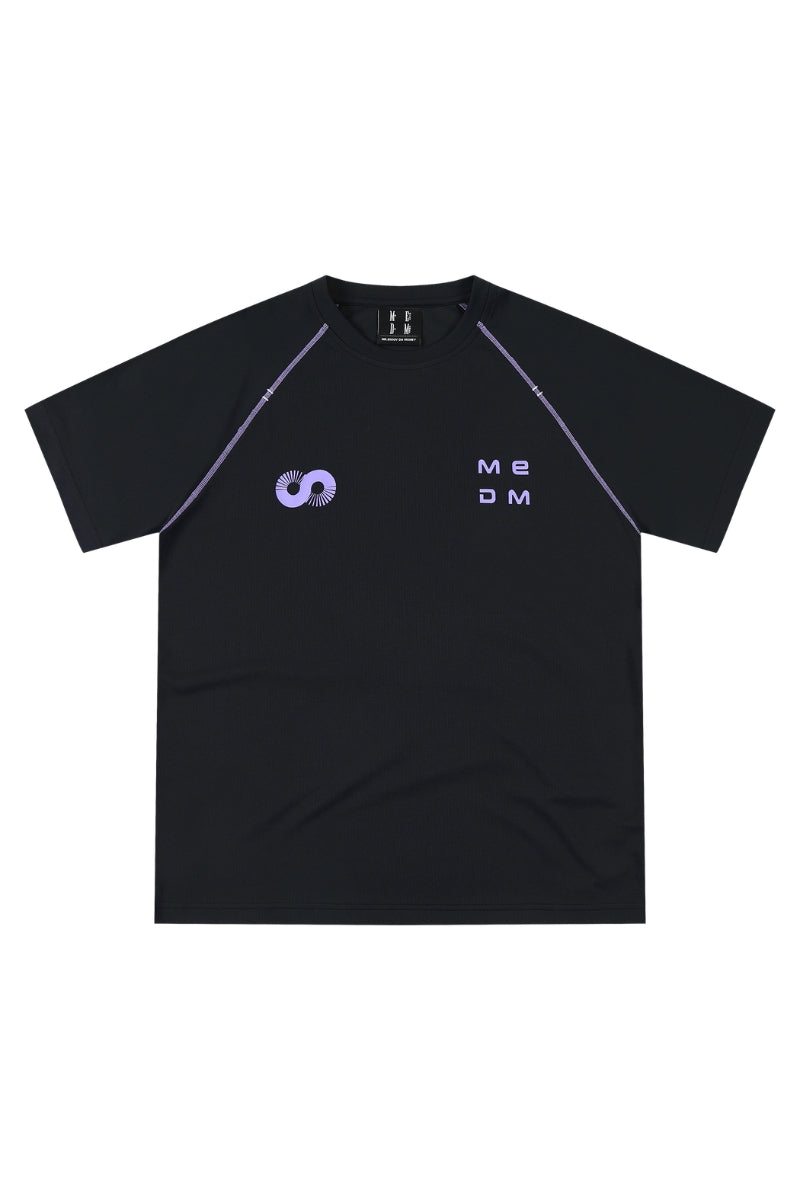 MEDM Contour Line Letter Print Tee
