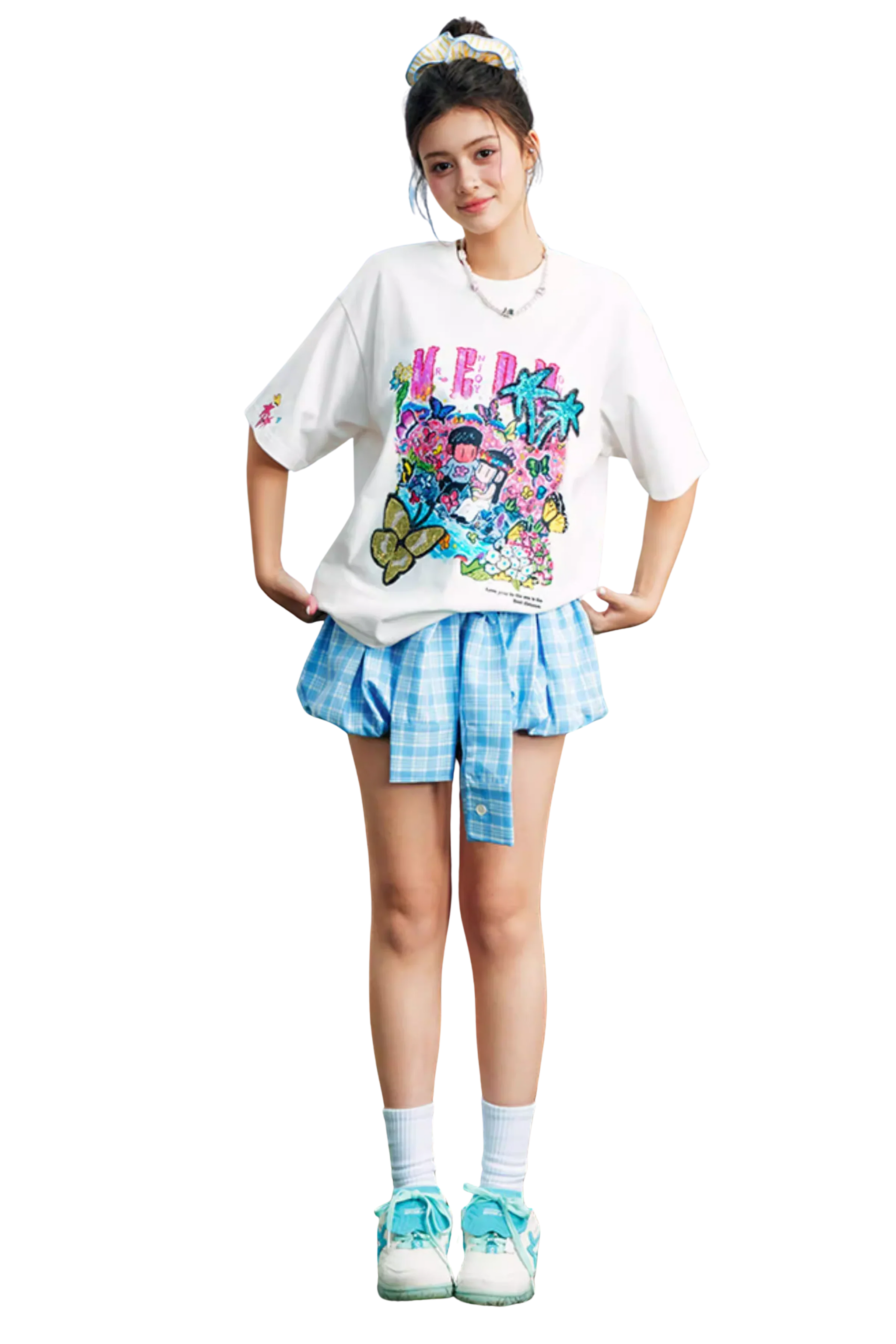 MEDM x NEWMASUS Butterfly Garden Tee