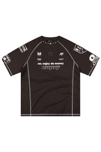 MEDM Contrast Stitch Star Print Quick Dry Sports Tee