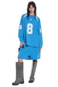 Masonprince No. 8 Jersey Style Cotton Long Sleeve Tee