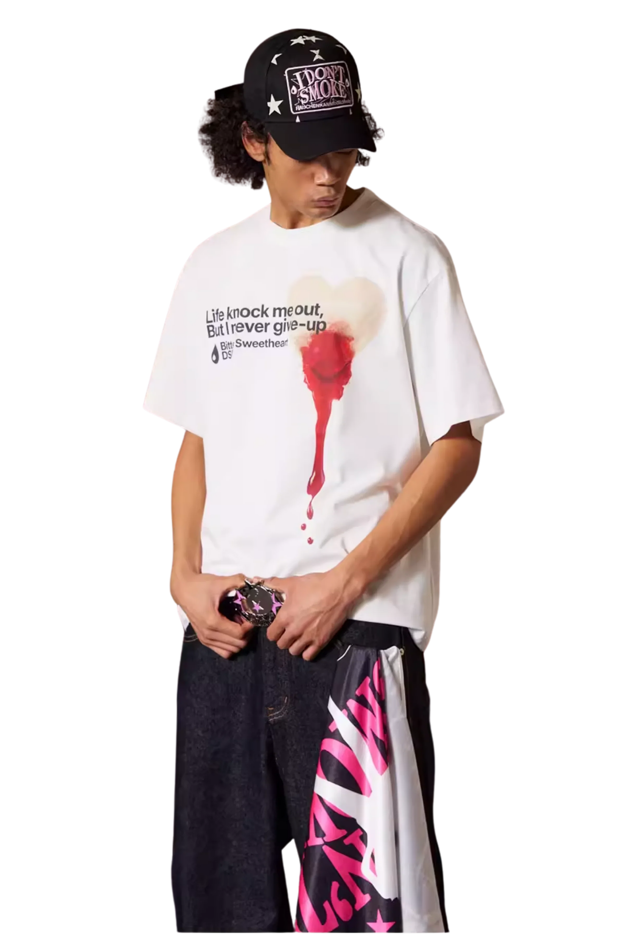 IDontSmoke Heart Band Aid Tee (Sorona Material)