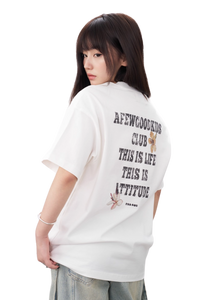 AFGK SS25 Broken Font Floral Tee