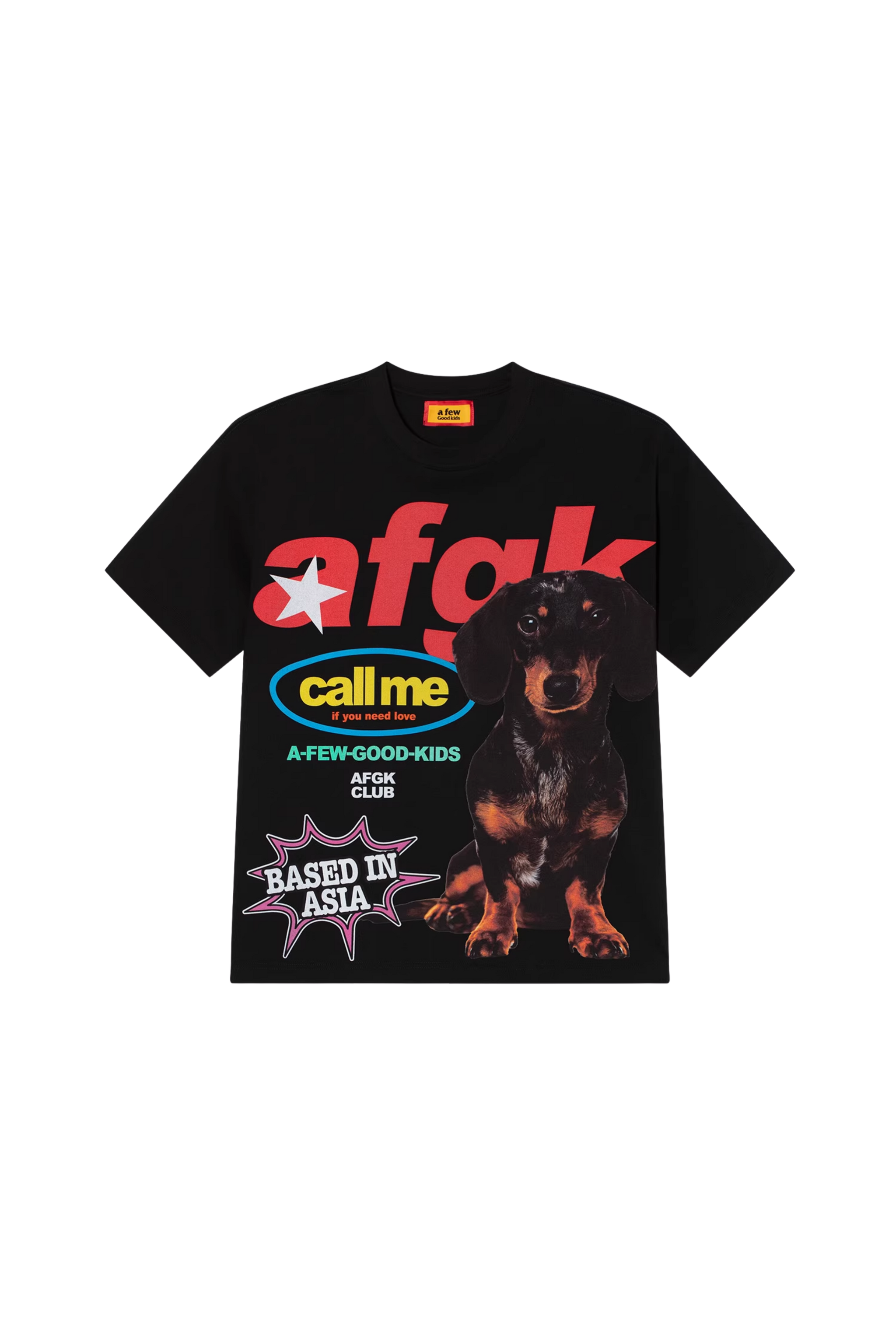 AFGK Daschund Digital Print Tee