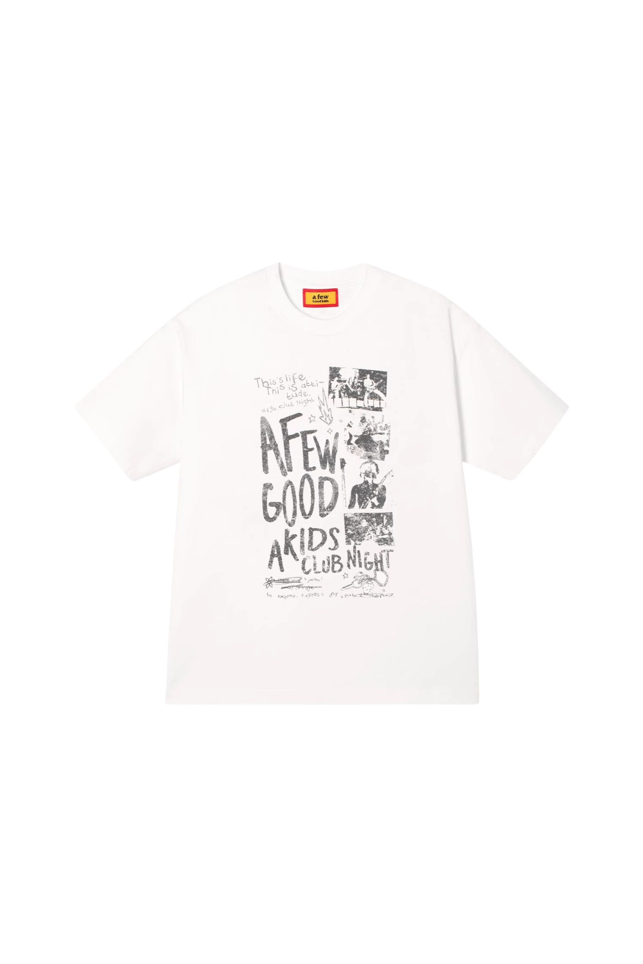 AFGK Club Night Distressed Print Tee