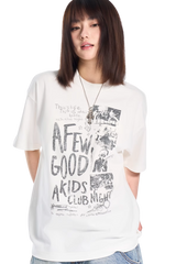 AFGK Club Night Distressed Print Tee