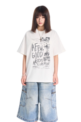 AFGK Club Night Distressed Print Tee
