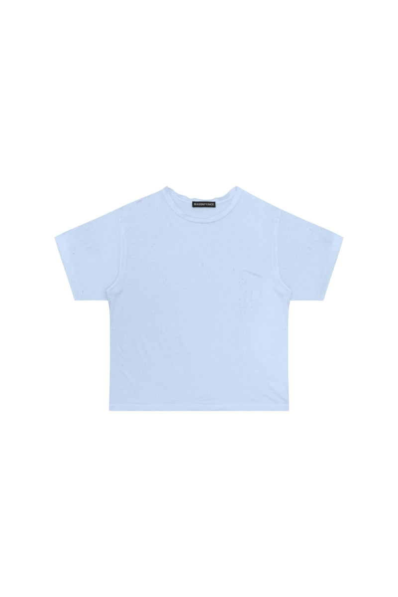MASONPRINCE Sheer-Texture Tencel Linen Cotton Rip Tee