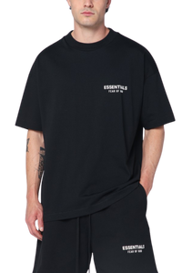 Fear Of God Essentials SS25 Classic Fit Tee JET BLACK [125AS254190F]