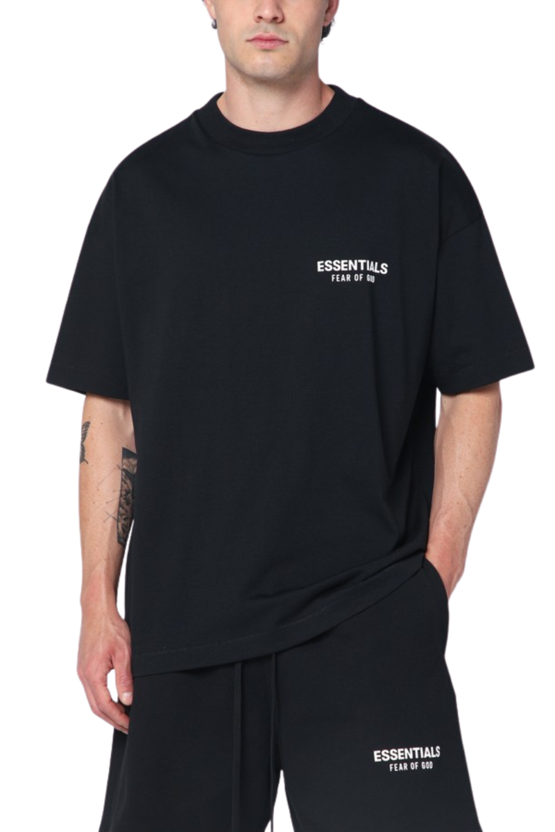 Fear Of God Essentials SS25 Classic Fit Tee JET BLACK [125AS254190F]