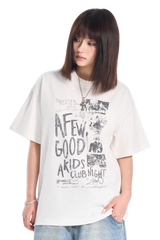 AFGK Club Night Distressed Print Tee