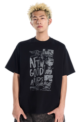 AFGK Club Night Distressed Print Tee