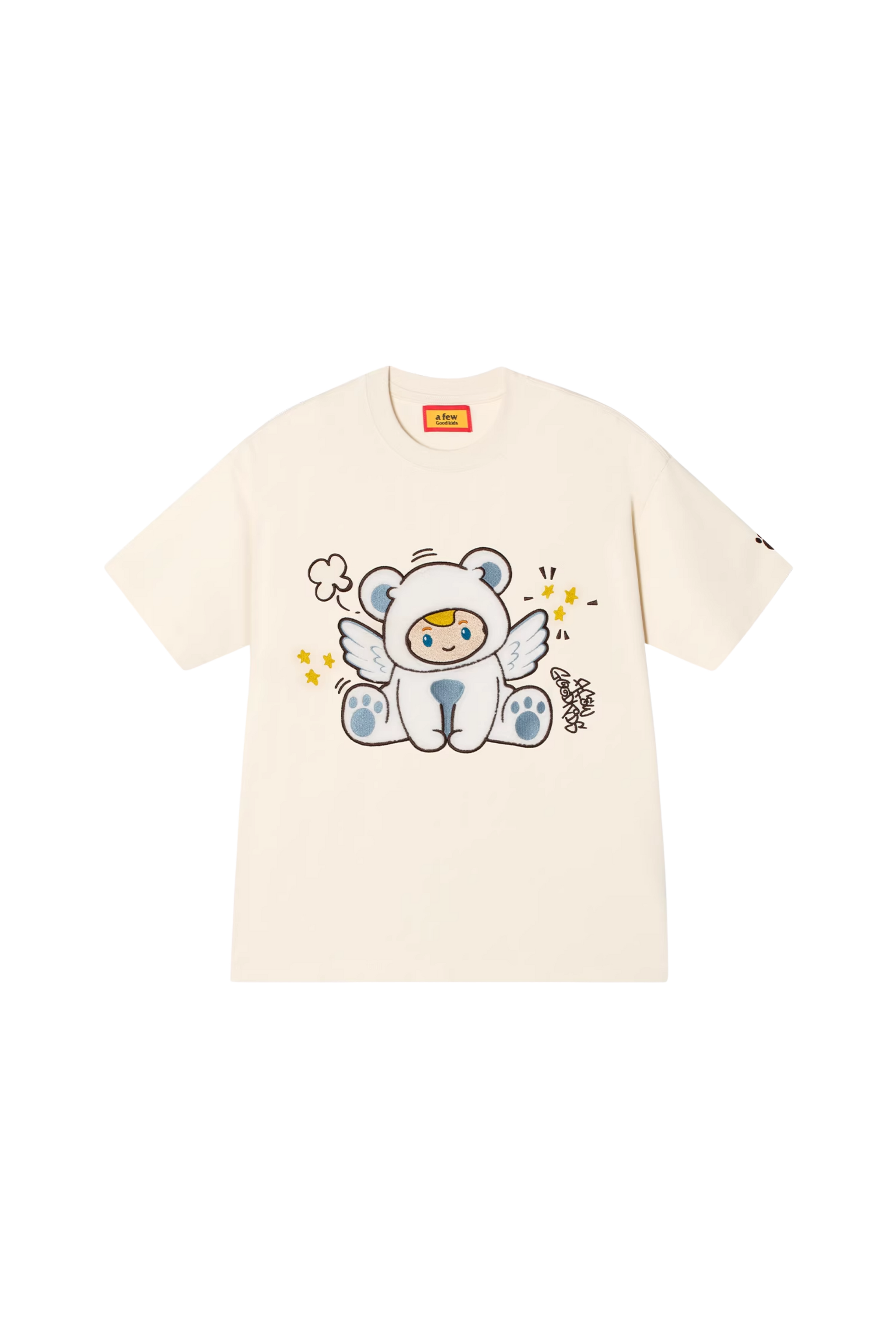 AFGK Cartoon Angel Series Towel Embroidery Tee