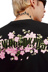 AFGK Peach Blossom Embroidery Tee
