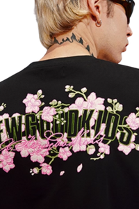 AFGK Peach Blossom Embroidery Tee