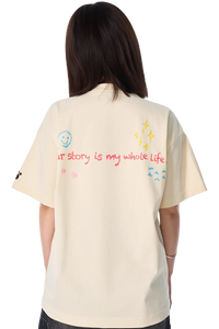 AFGK Cartoon Angel Series Towel Embroidery Tee