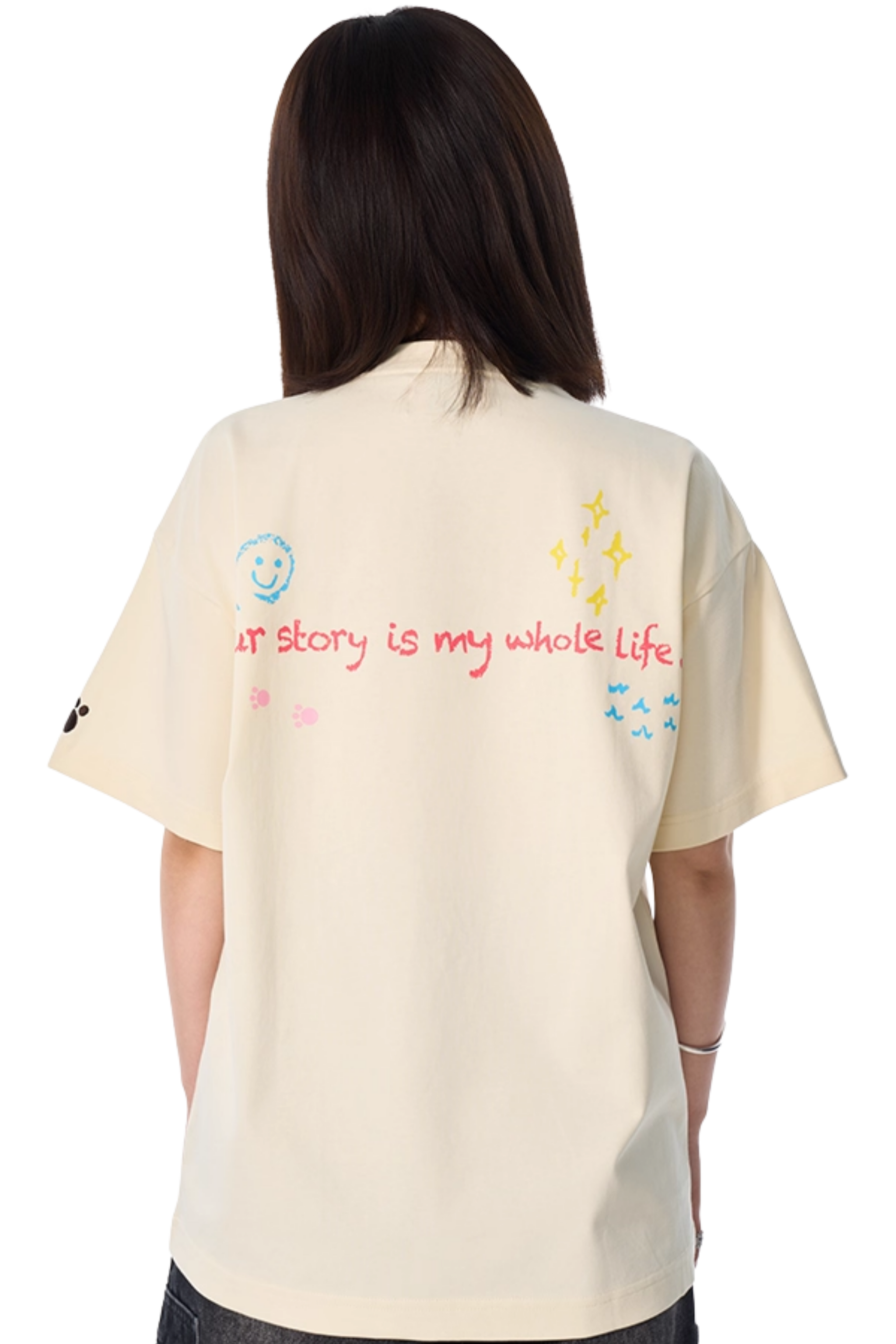 AFGK Cartoon Angel Series Towel Embroidery Tee