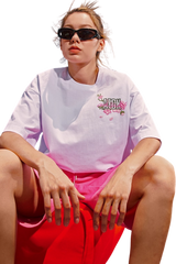 AFGK Peach Blossom Embroidery Tee