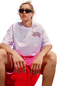 AFGK Peach Blossom Embroidery Tee
