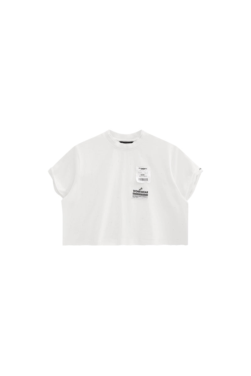 MASONPRINCE Art Stitch Irregular Distressed T-Shirt