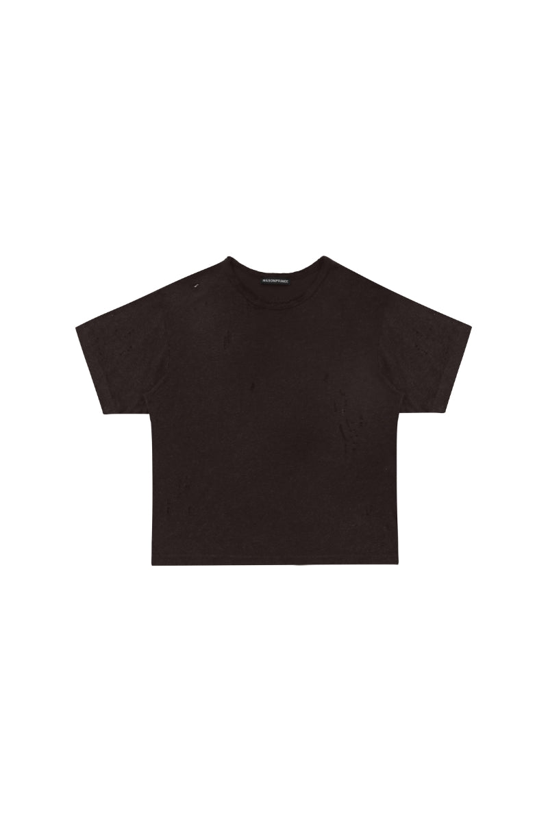 MASONPRINCE Sheer-Texture Tencel Linen Cotton Rip Tee