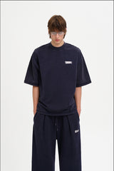 Masonprince 26 Early Spring Layered Crew Neck Knit Short-Sleeve T-Shirt