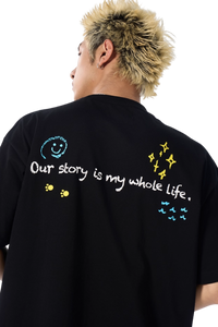 AFGK Cartoon Angel Series Towel Embroidery Tee