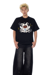 AFGK Cartoon Angel Series Towel Embroidery Tee