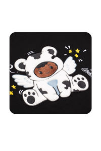 AFGK Cartoon Angel Series Towel Embroidery Tee