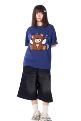 AFGK Cartoon Angel Series Towel Embroidery Tee