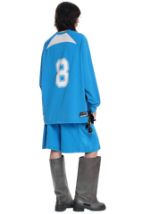 Masonprince No. 8 Jersey Style Cotton Long Sleeve Tee
