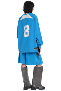 Masonprince No. 8 Jersey Style Cotton Long Sleeve Tee