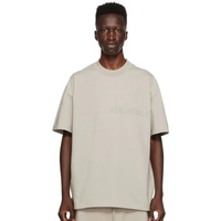 [Loose Fit] Fear Of God Essentials FW22 Flock Logo Tee SMOKE
