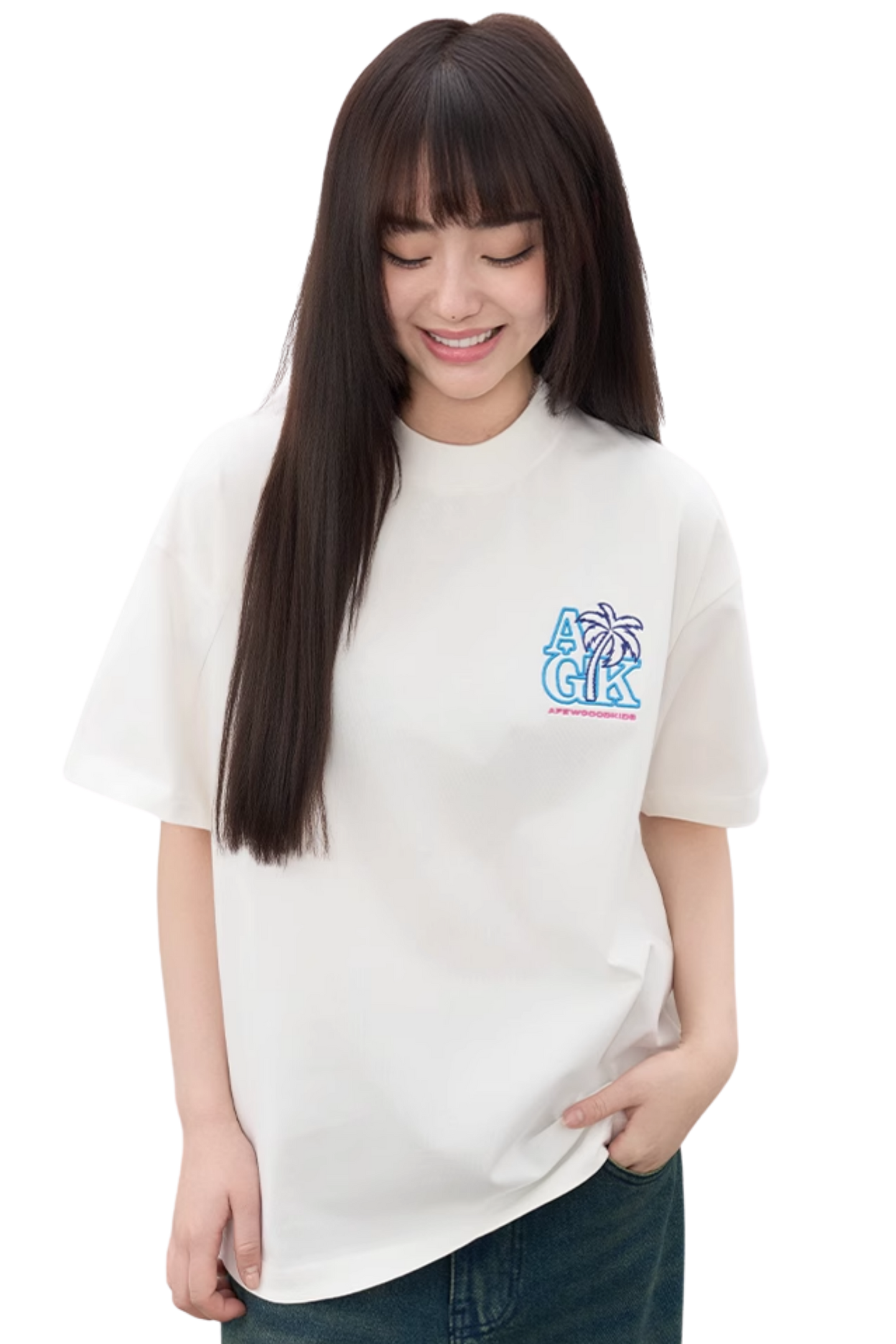 AFGK Coconut Tree Embroidery Tee