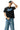 MEDM Contrast Star Logo Vintage Loose Unisex T-shirt