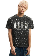 MEDM Camo Leopard Star Patch Logo Tee